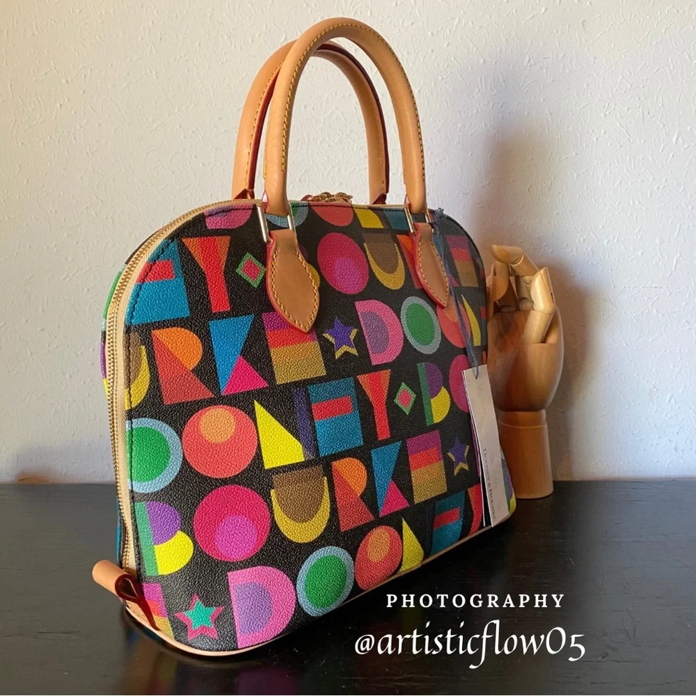 NEW! Dooney & Bourke
Art Deco Zip Satchel Bag - Picture 5 of 14